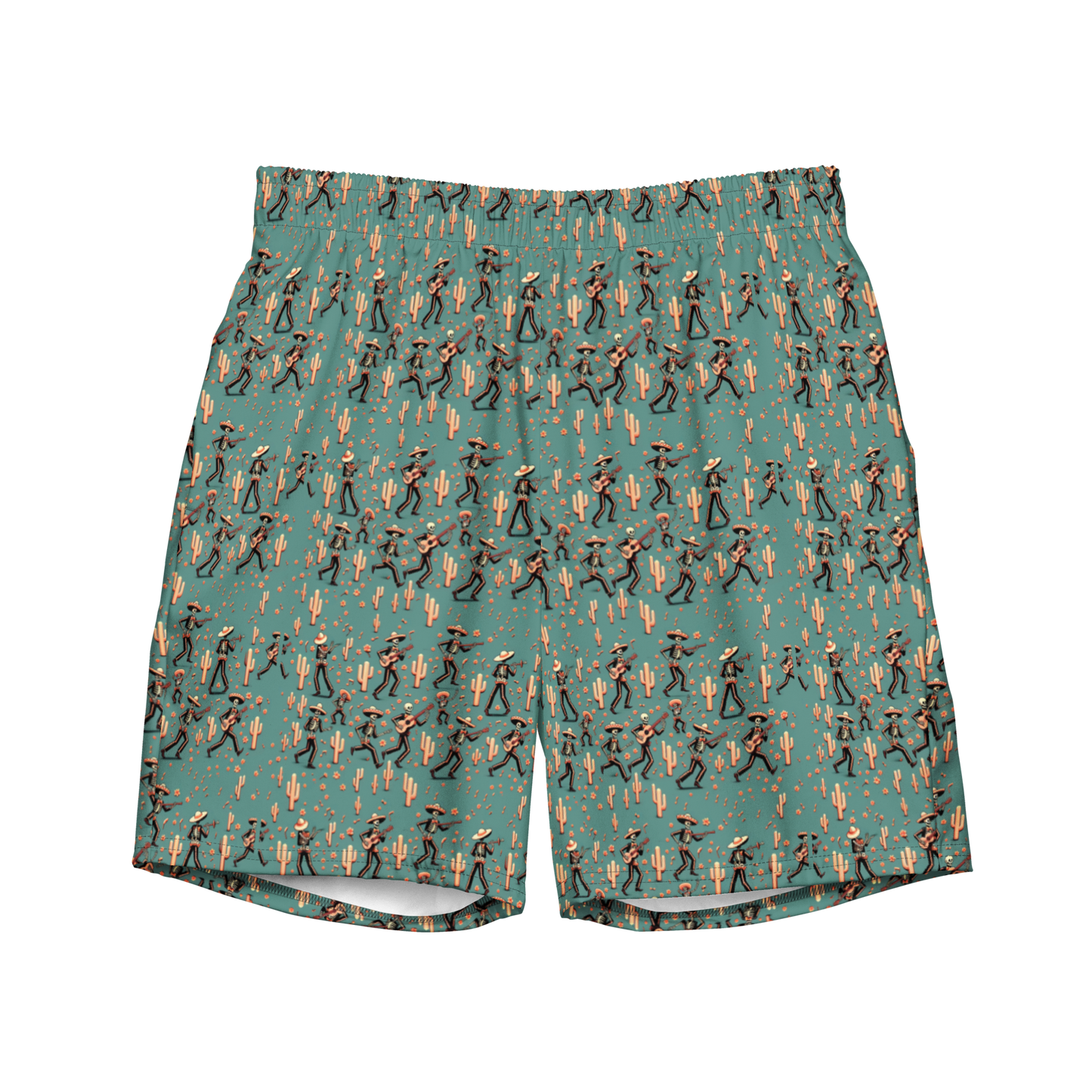 Fiesta Fantasma: Skeleton Mariachi Swim Trunks