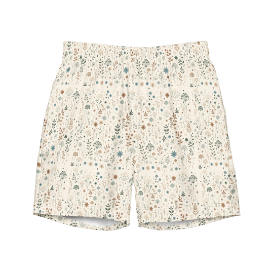 Meadow Bloom: Wildflower Delight Swim Trunks