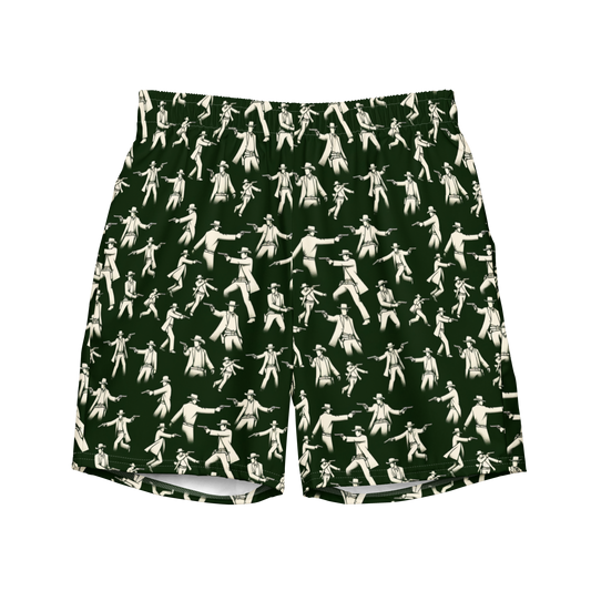 Big Iron: West Texas Outlaw Swim Trunks