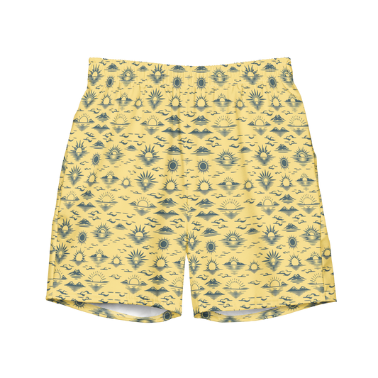 Desert Mirage: Sandstorm Ridge Swim Trunks