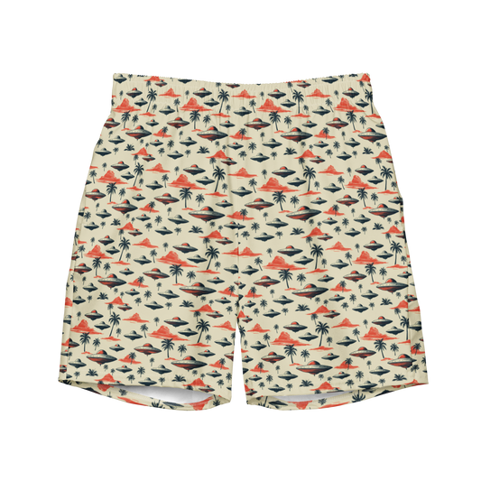 Alien Oasis: Desert Palm Swim Trunks