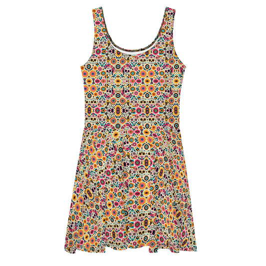 Calavera Dreams: Dia de los Muertos Sun Dress