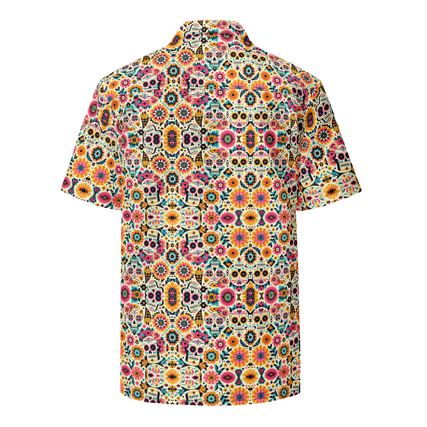 Calavera Dreams: Dia de los Muertos Button-Up Shirt