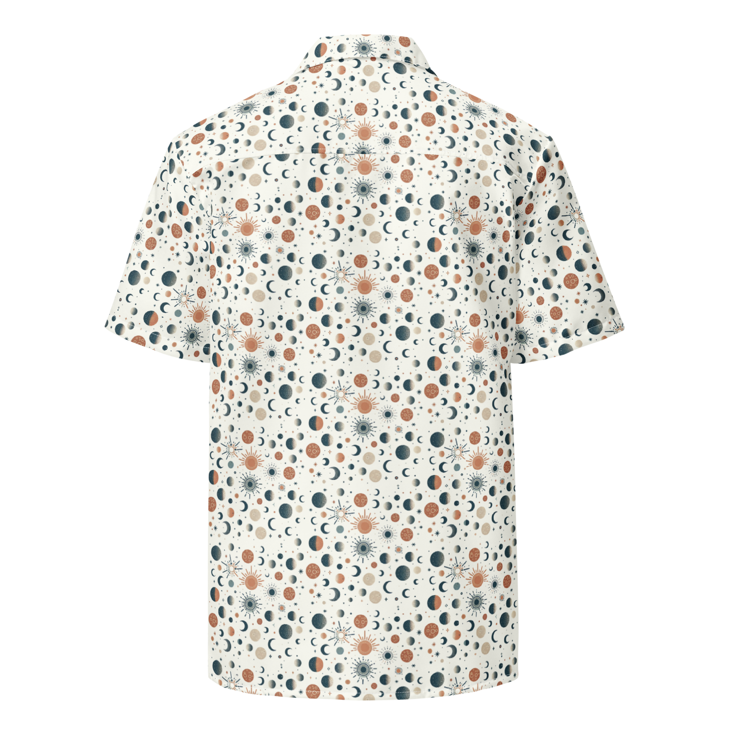 Solar Flare: Sunburst Radiance Button-Up Shirt