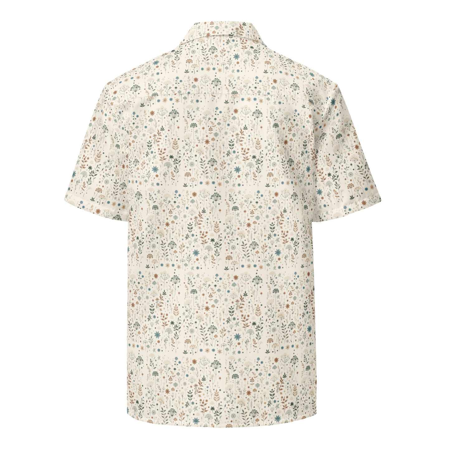 Meadow Bloom: Wildflower Delight Button-Up Shirt