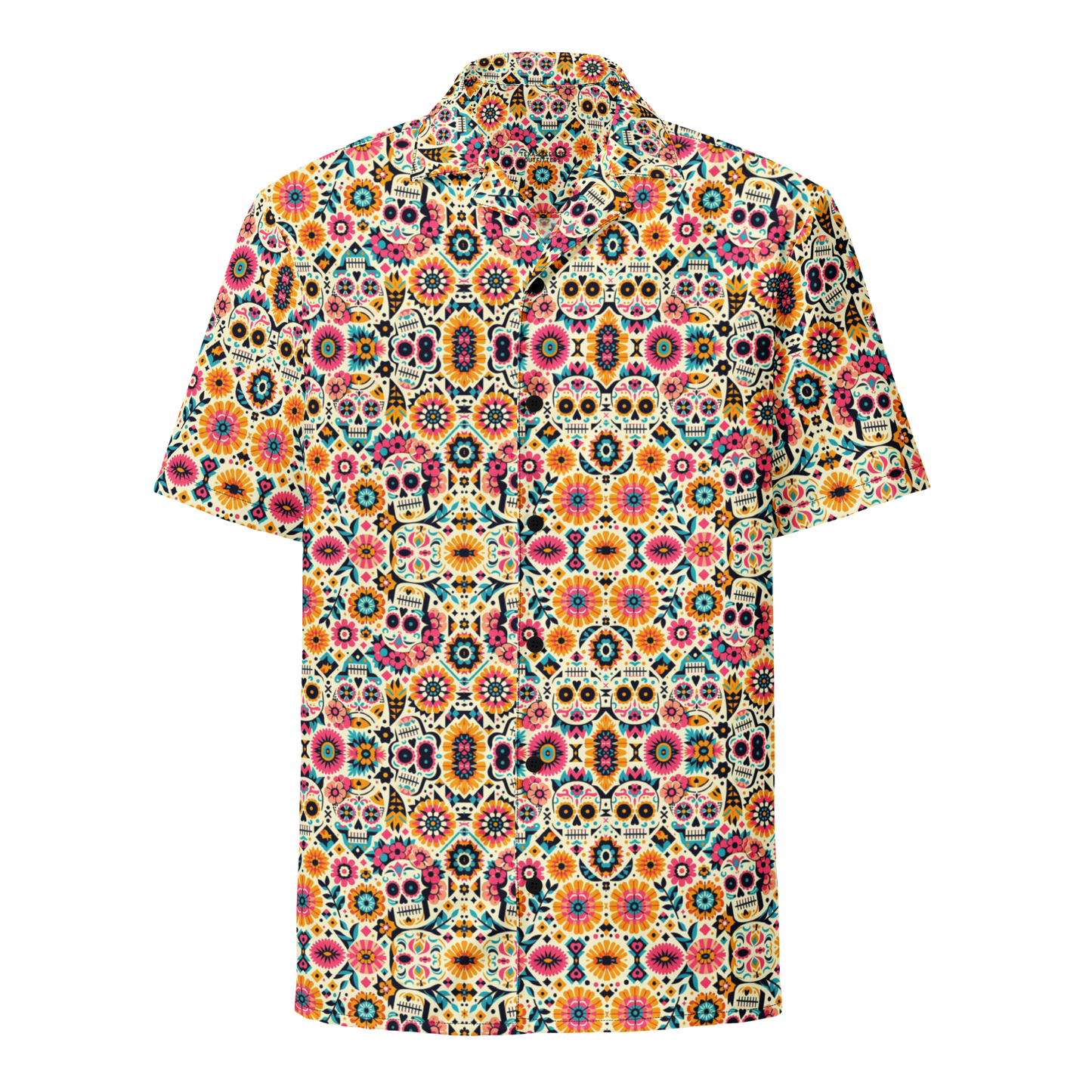 Calavera Dreams: Dia de los Muertos Button-Up Shirt