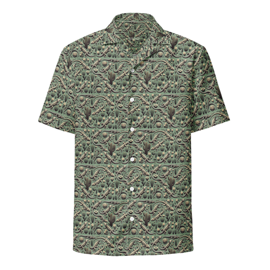 Desert Defender: Horned Lizard Button-Up Shirt