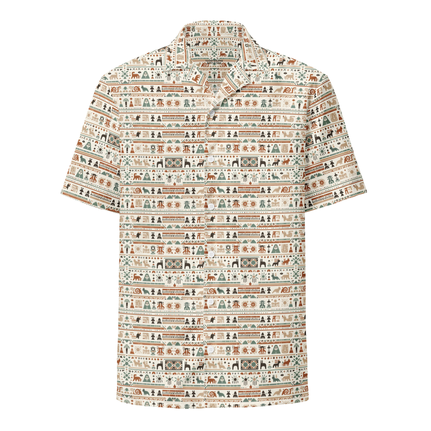 Zuni Spirit: Patterned Button-Up Shirt