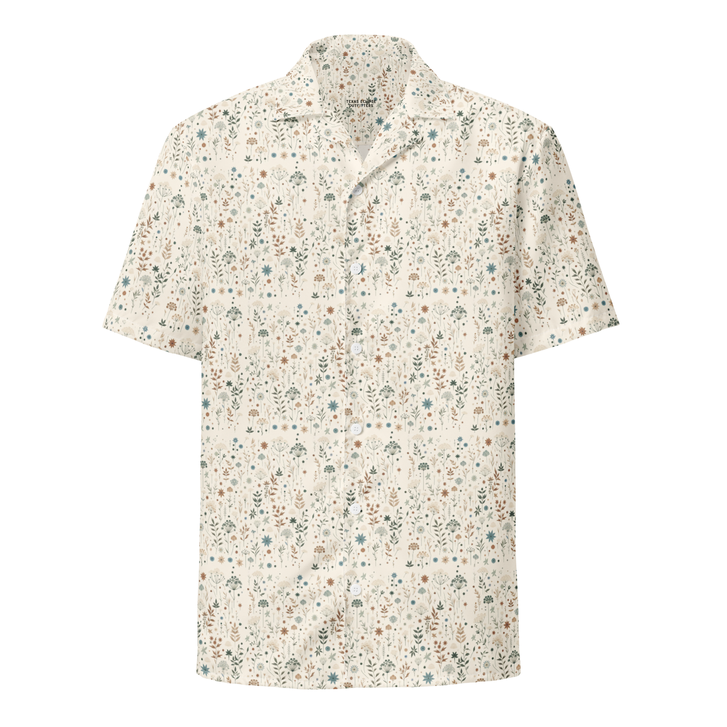 Meadow Bloom: Wildflower Delight Button-Up Shirt