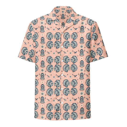 Warrior Calavera: Sunset Ceremonies Button-Up Shirt