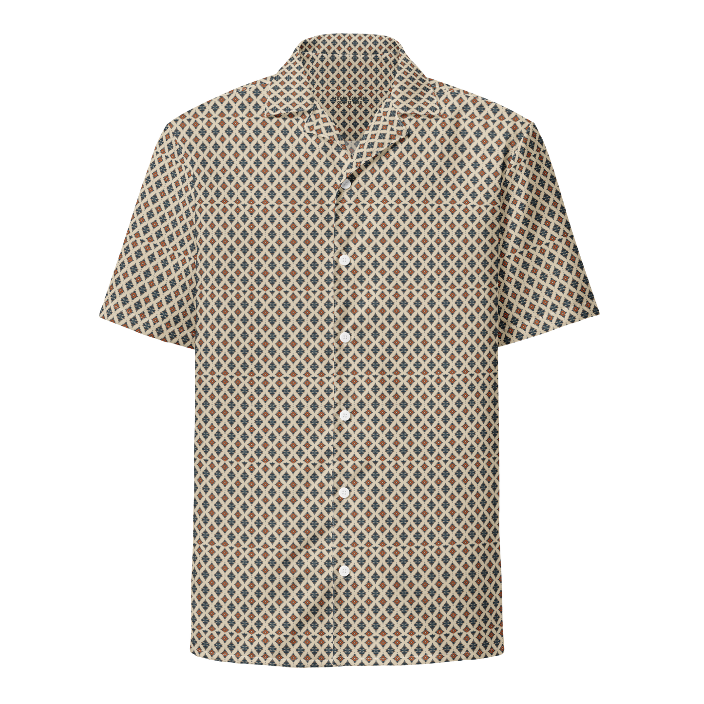 Spirit of the Mesa: Zuni Glyph Button-Up Shirt