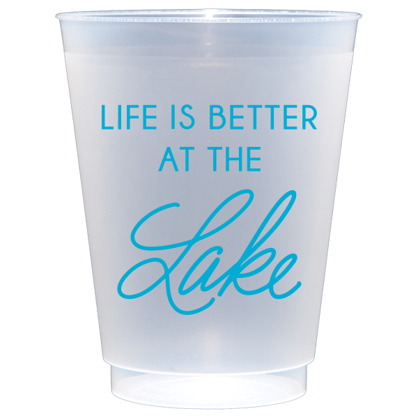 Life is Better At The Lake | Frosted Acrylic 16oz Set of 8