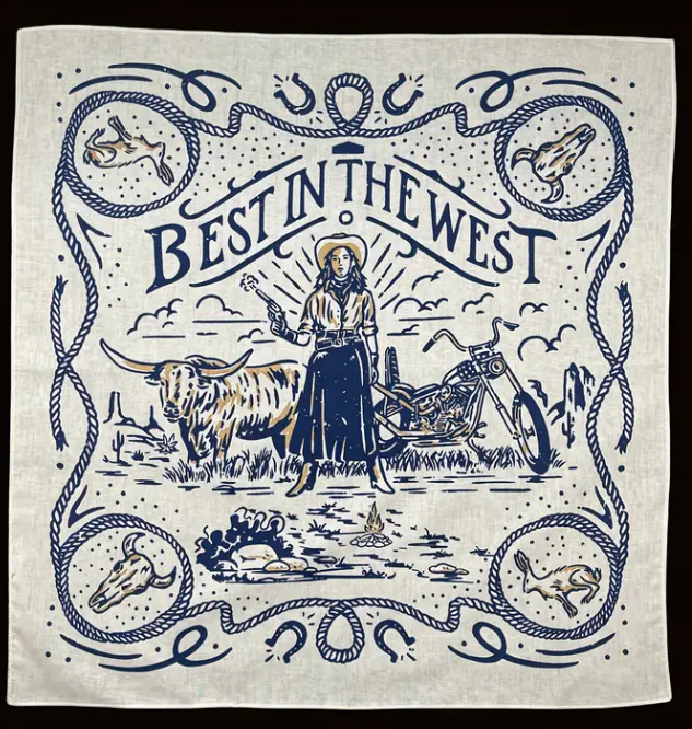 Best in the West Cowgirl Bandana