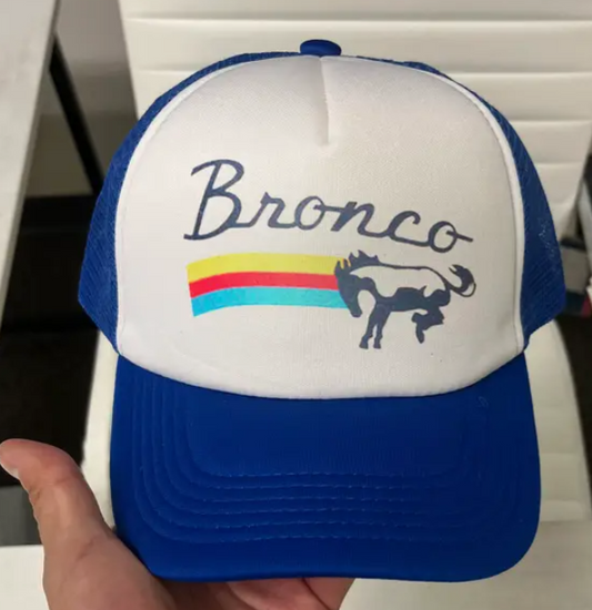 Bronco Trucker Hat - Blue