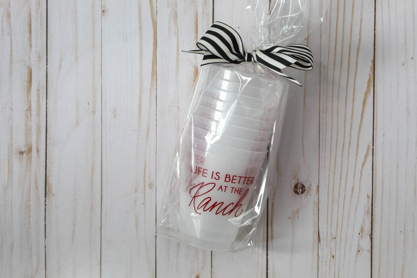 Life is Better At The Ranch | Frosted Acrylic 16oz Set of 8