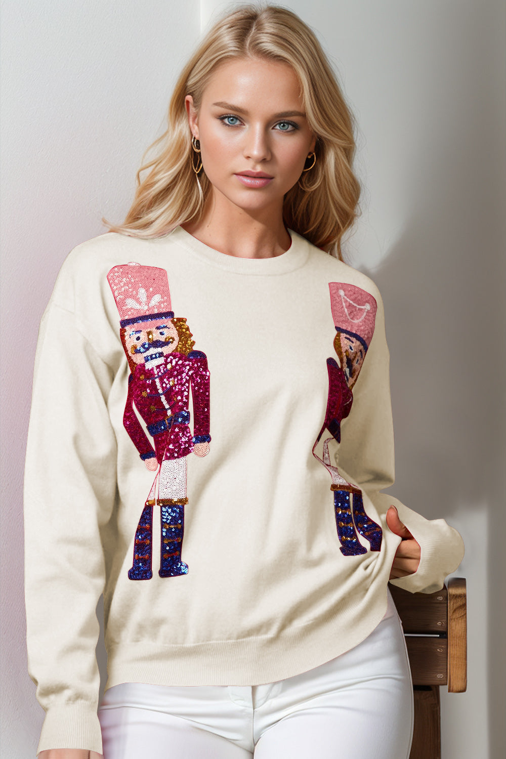 SPARKLEQUEEN Full Size Nutcracker Sweater - 4 COLORS!