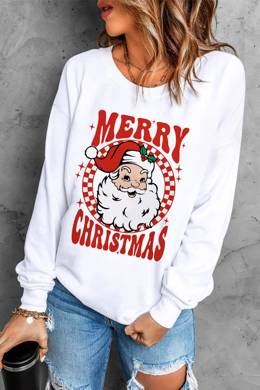 Merry Christmas Santa Graphic Sweatshirt