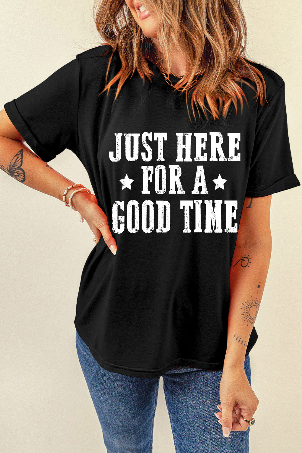 Just Here For A Good Time Short Sleeve T-Shirt