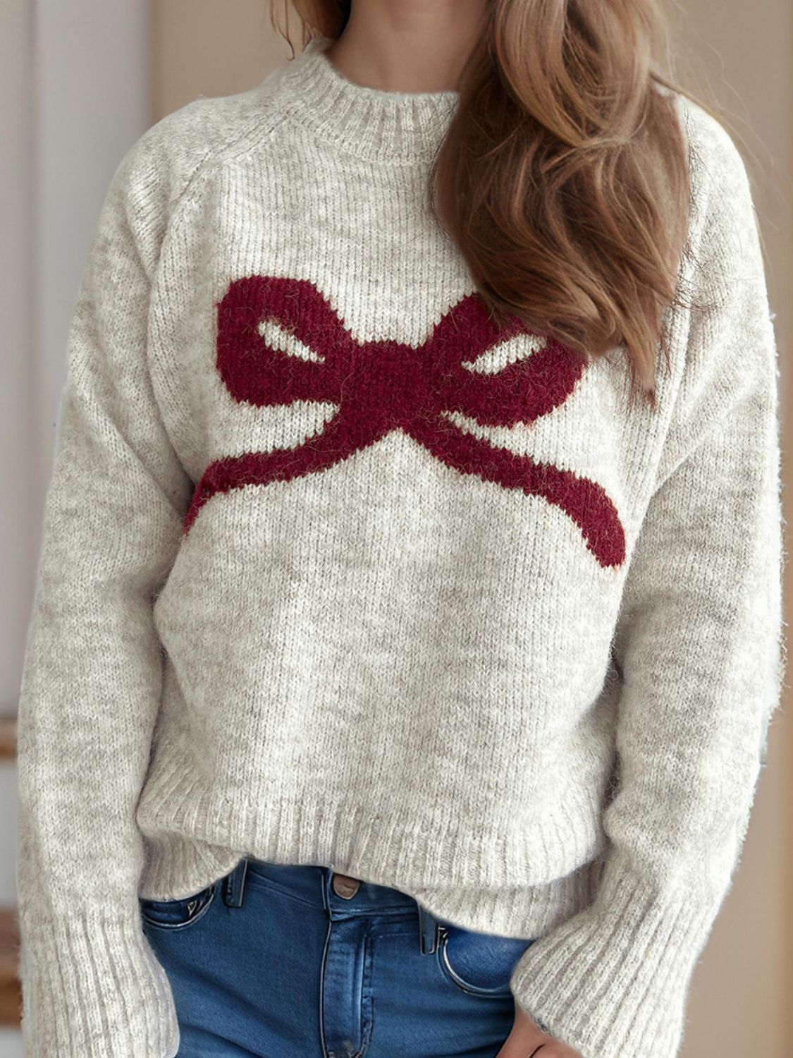 Bow Sweater - 4 Color Options