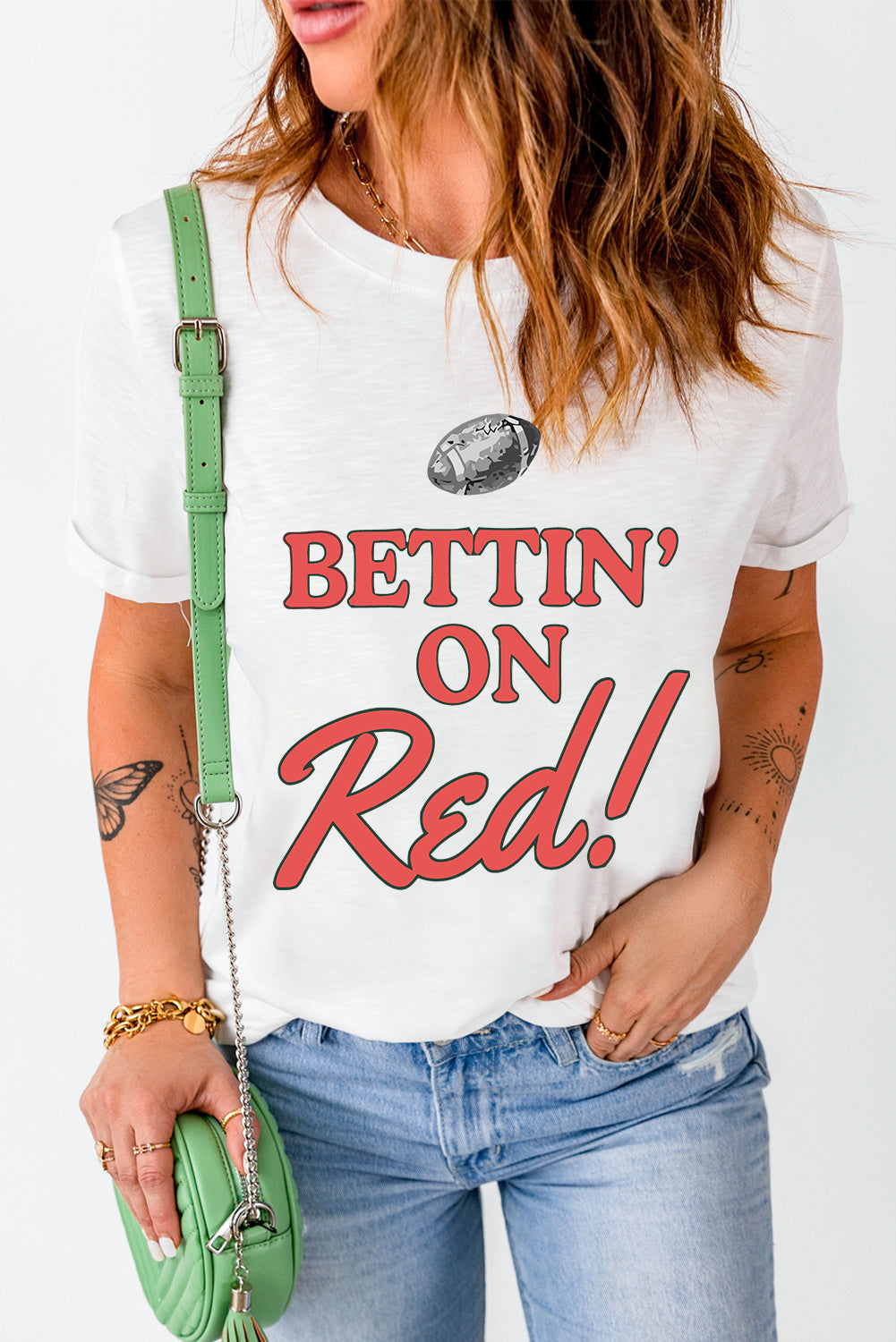 Bettin On Game Day T-Shirt - Blue & Red