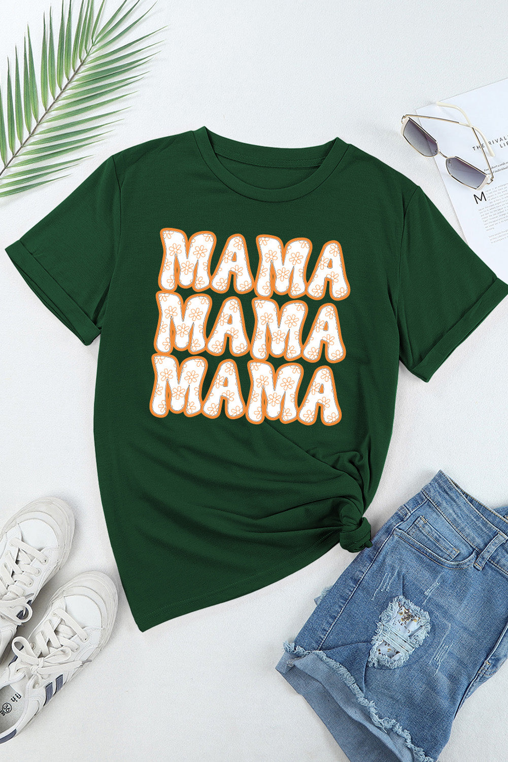 MAMA Short Sleeve T-Shirt - Green