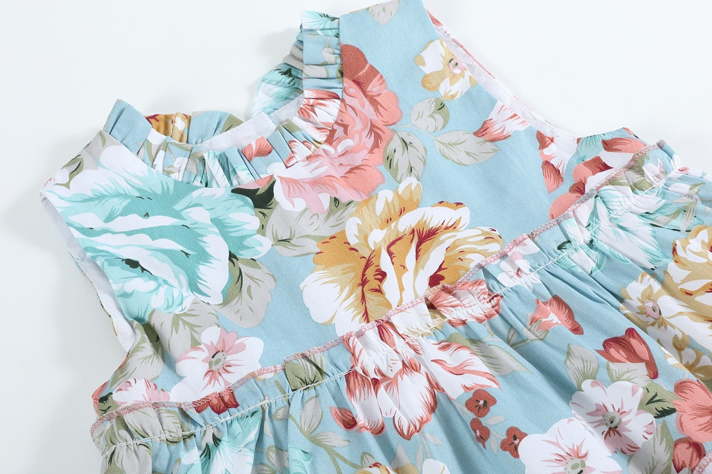 Floral Print Ruffle Tiered Dress