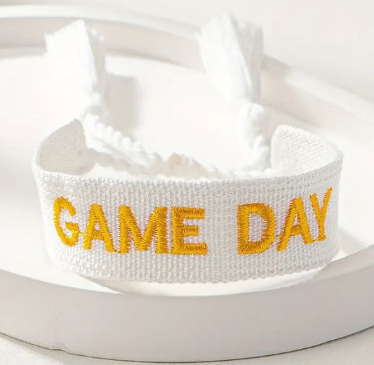 Game Day Tie Tassel Bracelet