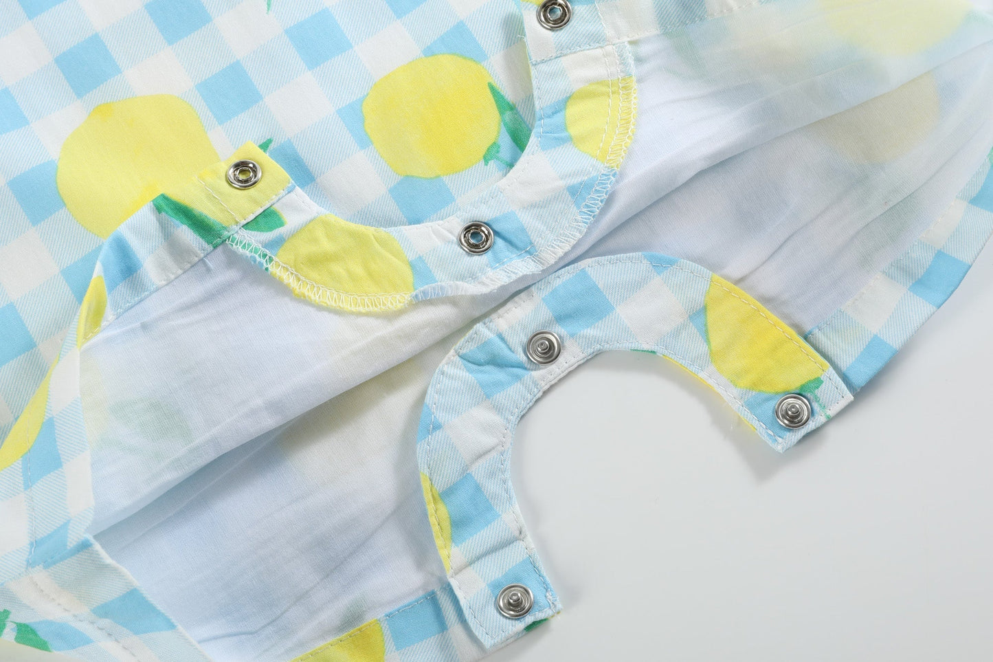 Lemon Smocked Shortalls