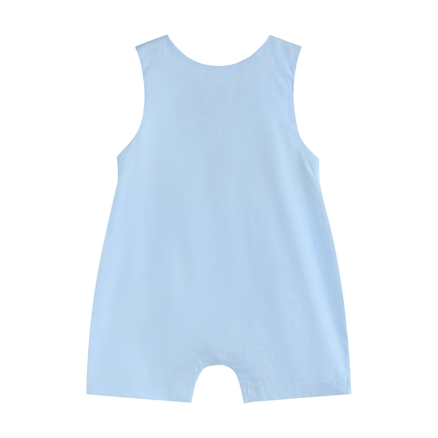 Light Blue Easter Smocked Shortalls