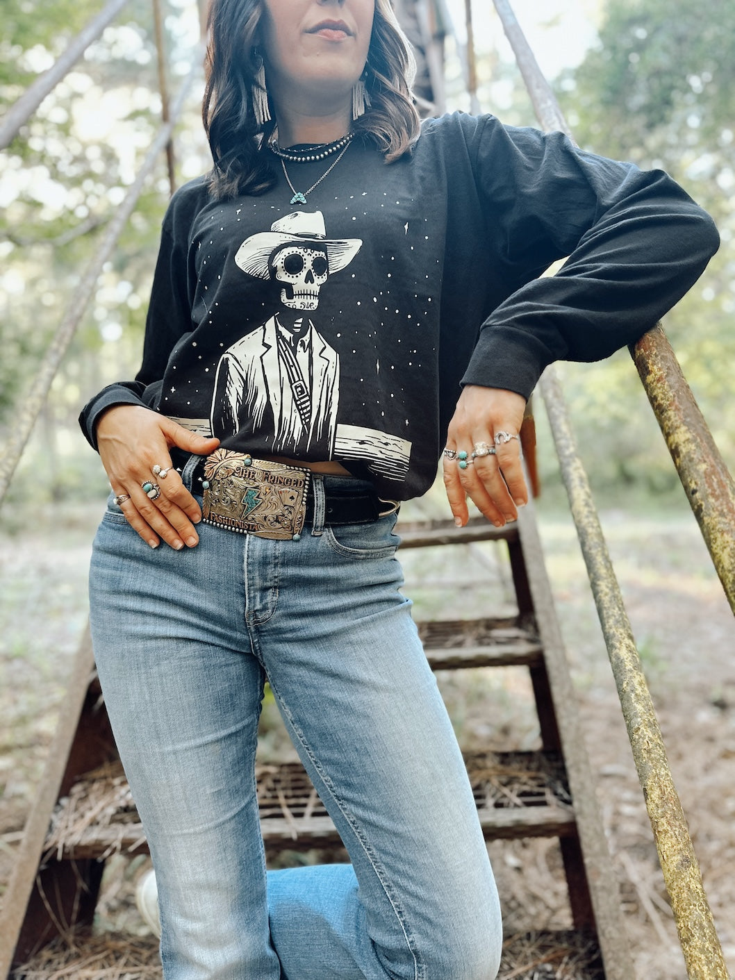 Lonesome Wanderer Heavy Long Sleeve Graphic Tee