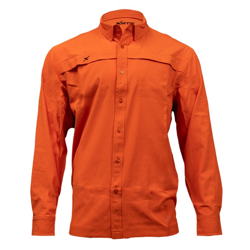 Long Sleeve Solid Lifestyle Button Down w/ REPEL-X