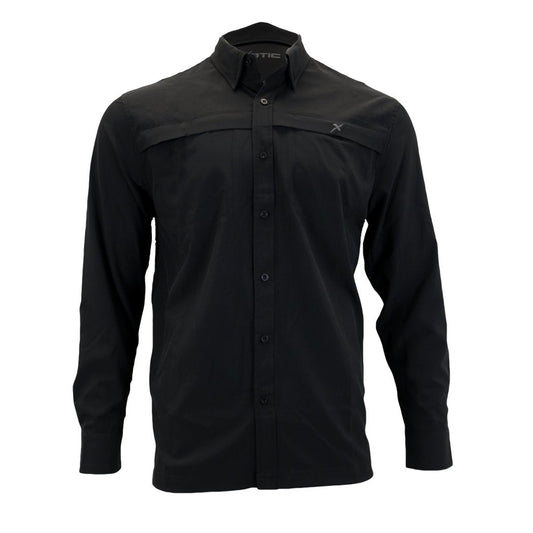 Long Sleeve Solid Lifestyle Button Down w/ REPEL-X