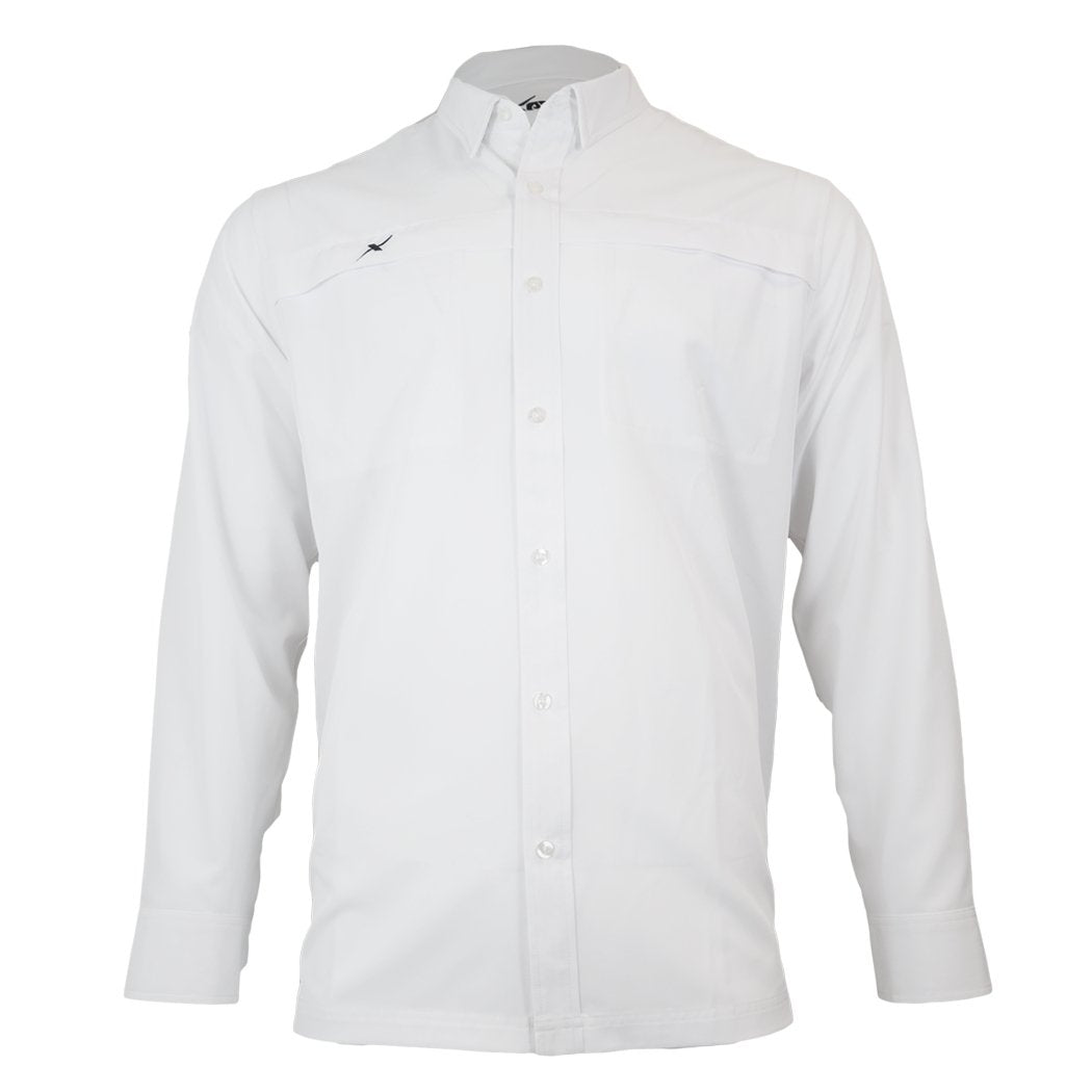 Long Sleeve Solid Lifestyle Button Down w/ REPEL-X