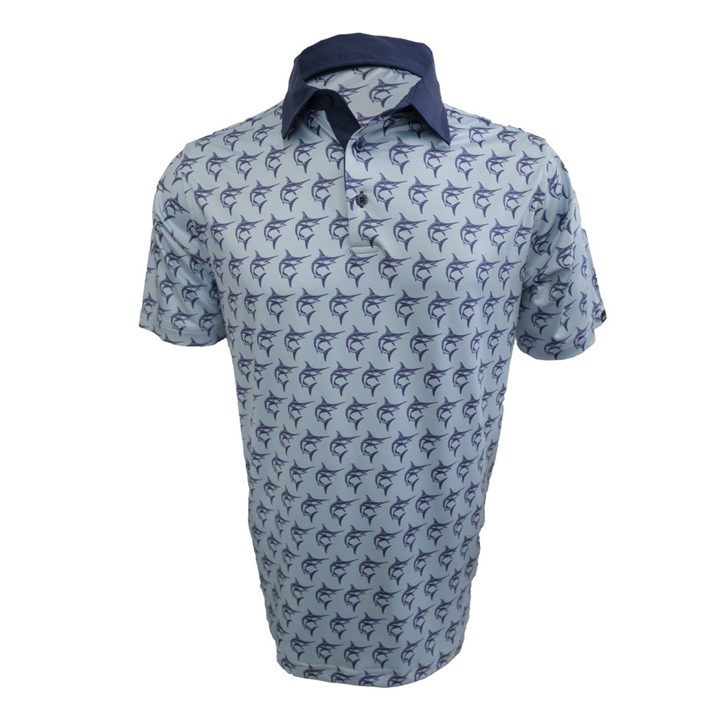 Patterned Performance Polo WITH REPEL X