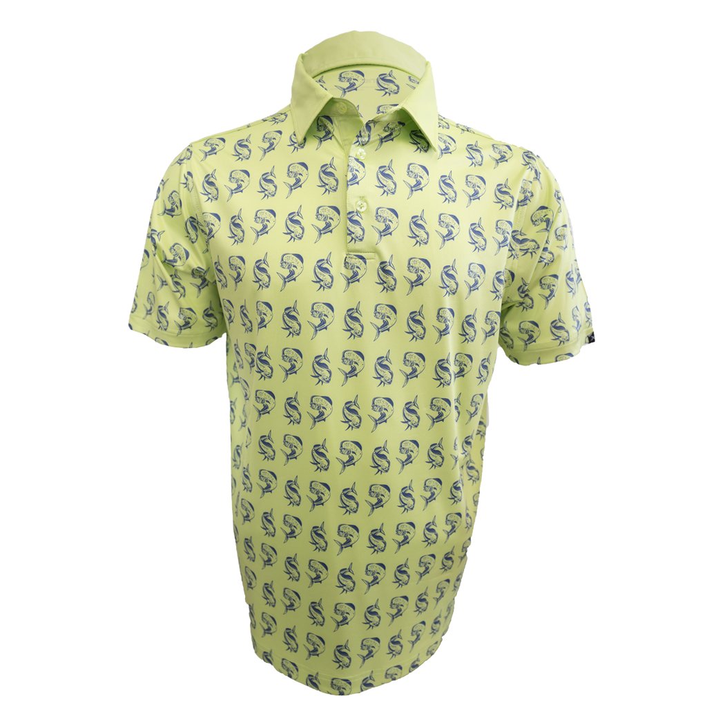 Patterned Performance Polo WITH REPEL X