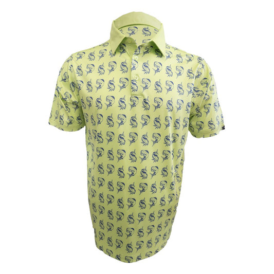 Patterned Performance Polo WITH REPEL X