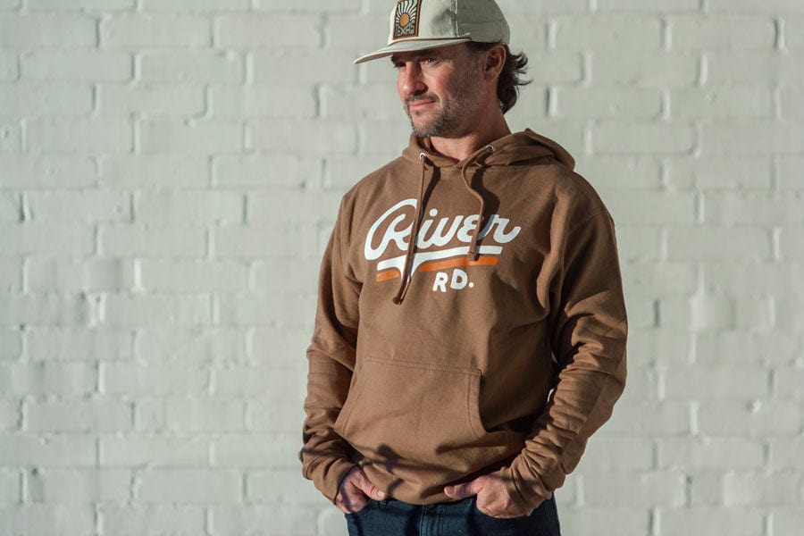 River Road Logo Hoodie | Brown