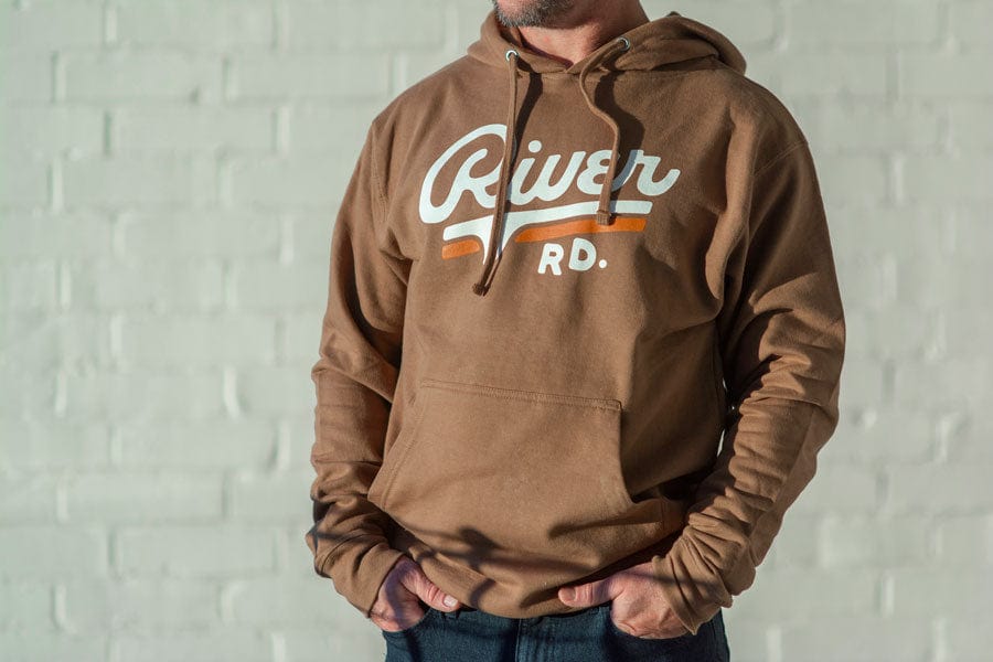 River Road Logo Hoodie | Brown