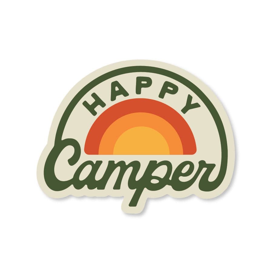 Happy Camper Sticker