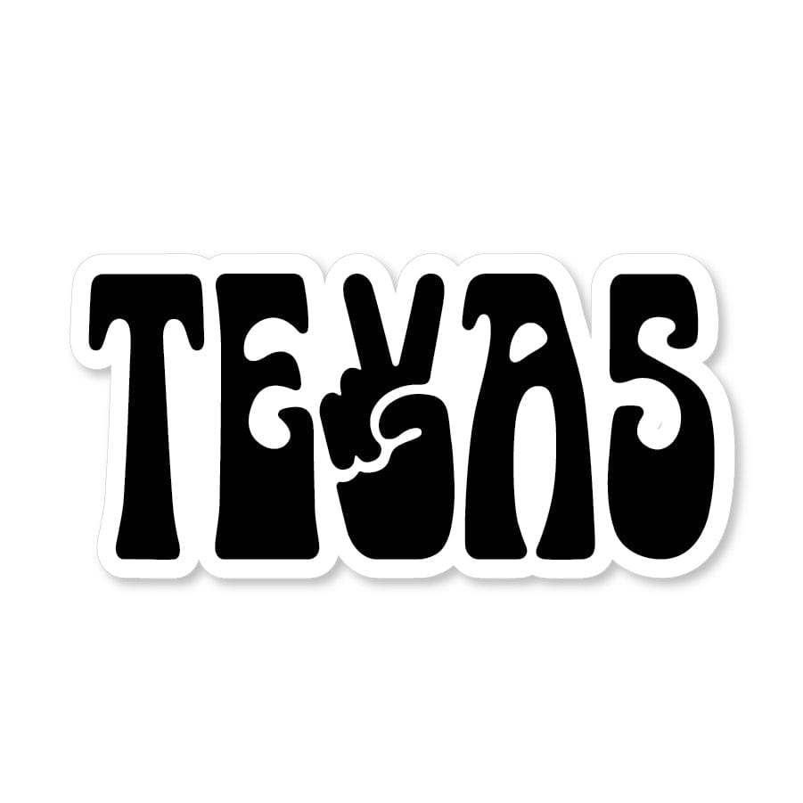 Peace Texas Sticker