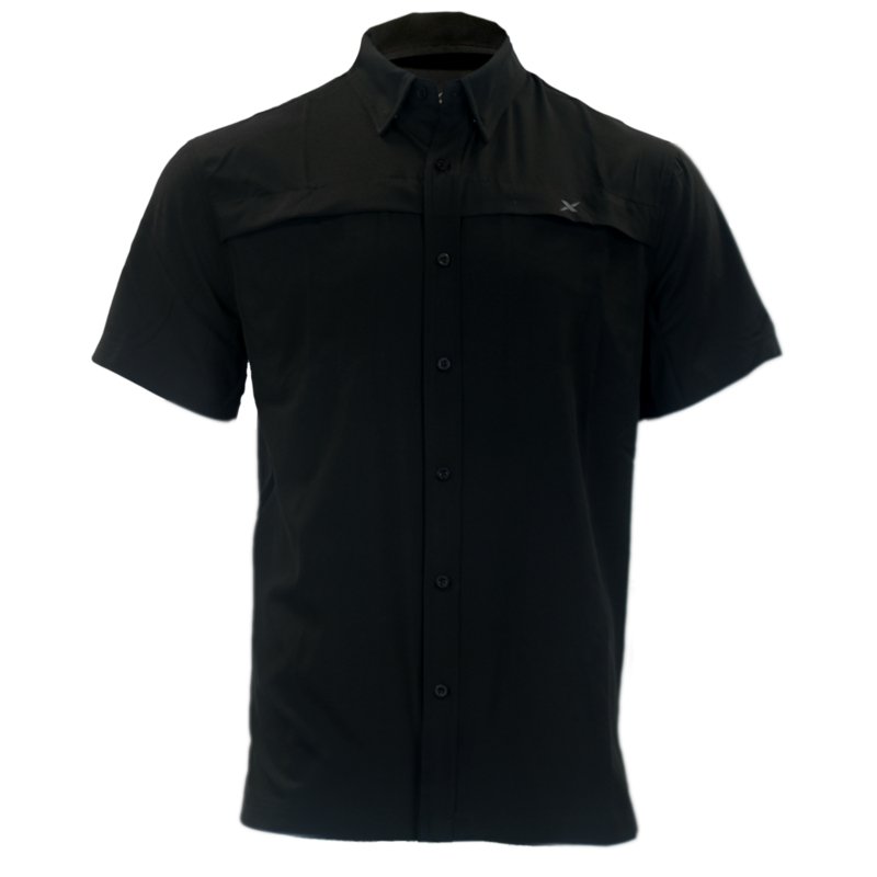 Short Sleeve Solid Lifestyle Button Down w/ REPEL-X