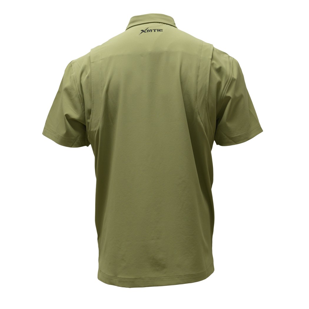 Short Sleeve Solid Lifestyle Button Down w/ REPEL-X