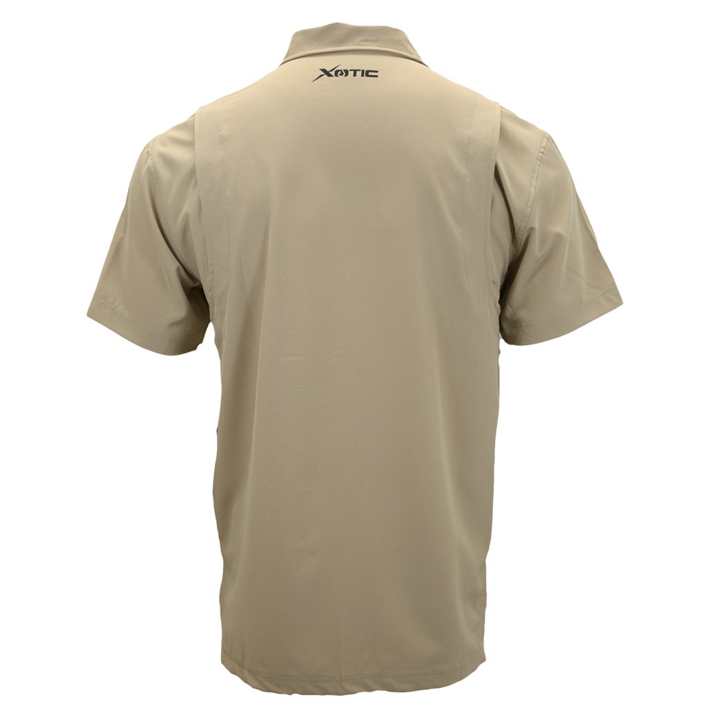 Short Sleeve Solid Lifestyle Button Down w/ REPEL-X