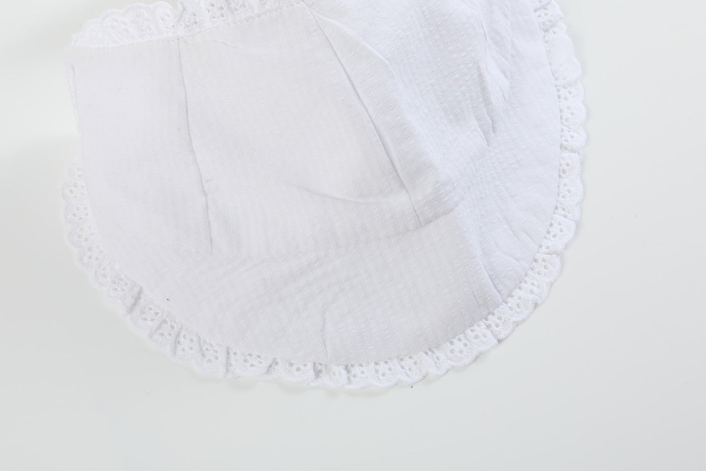 White Summer Baby Bonnet