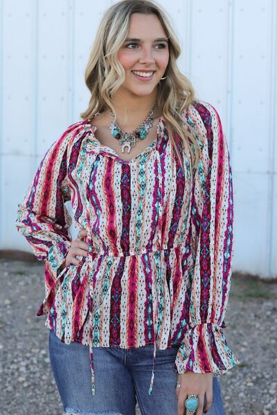 Leana Western Blouse