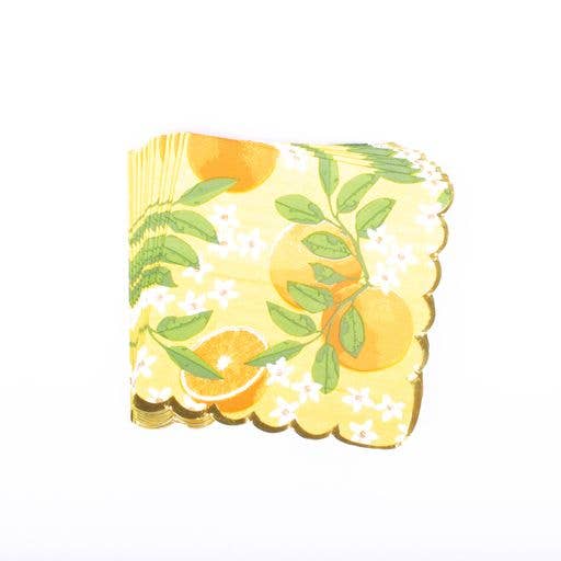 Orange Grove Paper Beverage Napkin Packs