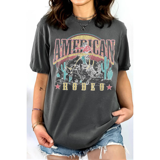 American Rodeo T-Shirt - Grey