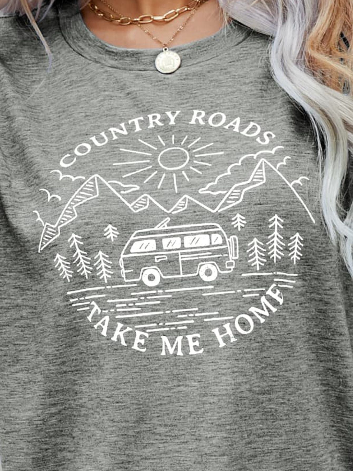 COUNTRY ROADS TAKE ME HOME Graphic Tee