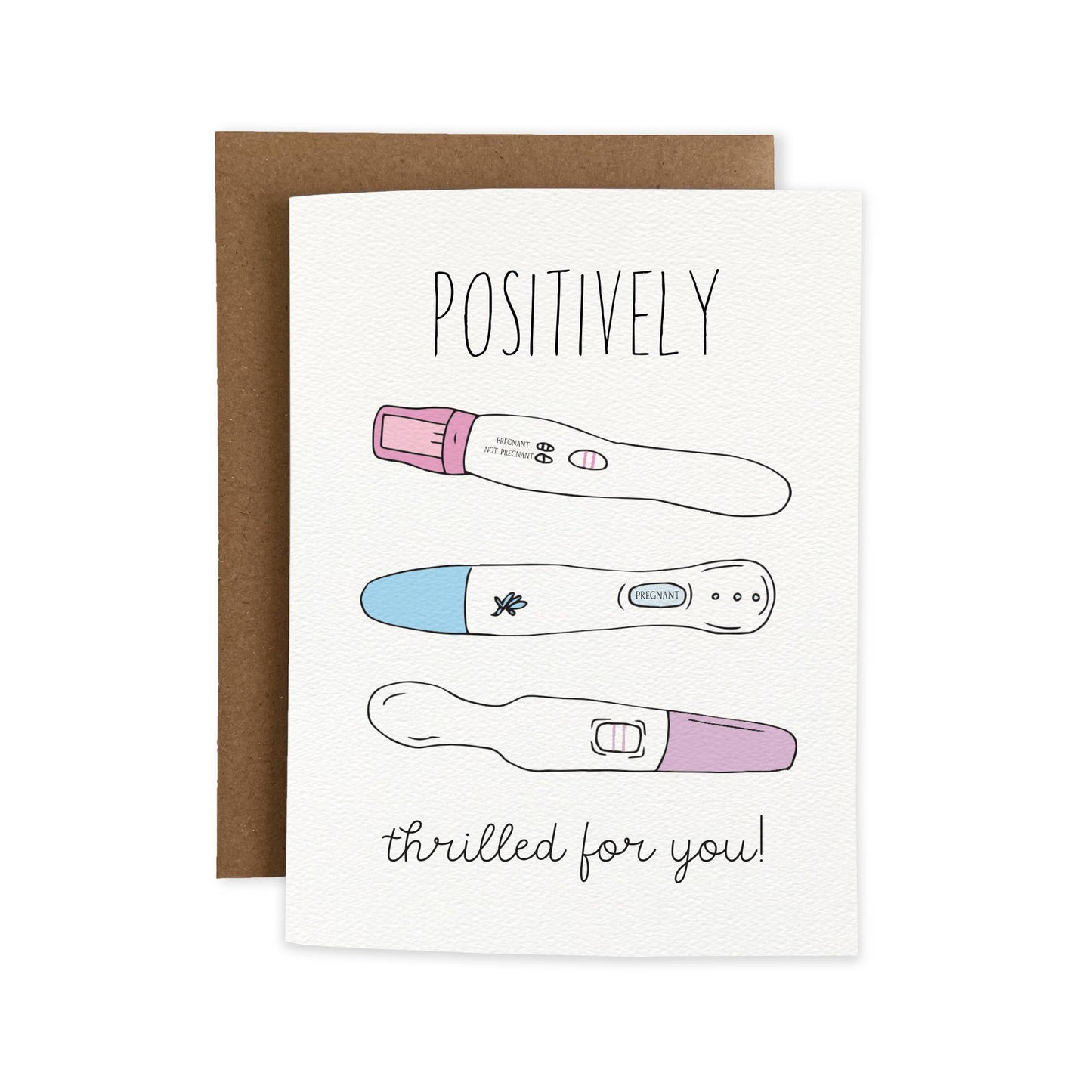 Pregnancy Test Greeting Card