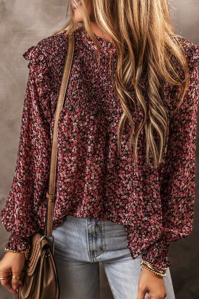 Riley Ruffle Floral Blouse